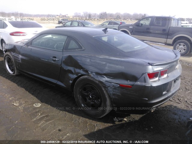 2G1FA1E37C9209156 - 2012 CHEVROLET CAMARO LS GRAY photo 3