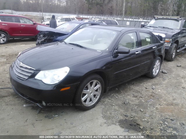 1C3LC66M37N544446 - 2007 CHRYSLER SEBRING LIMITED BLACK photo 2