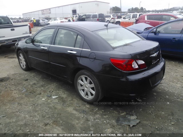 1C3LC66M37N544446 - 2007 CHRYSLER SEBRING LIMITED BLACK photo 3