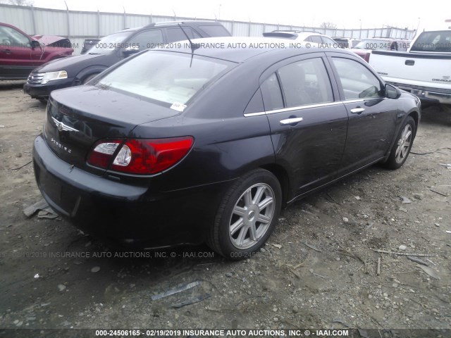 1C3LC66M37N544446 - 2007 CHRYSLER SEBRING LIMITED BLACK photo 4