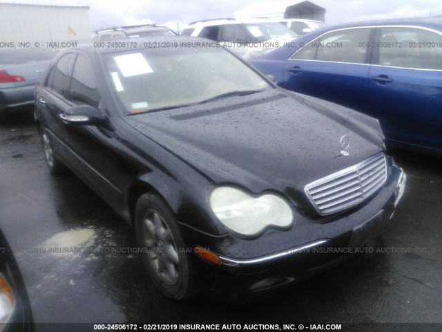 WDBRF61J23F407771 - 2003 MERCEDES-BENZ C 240 BLACK photo 1