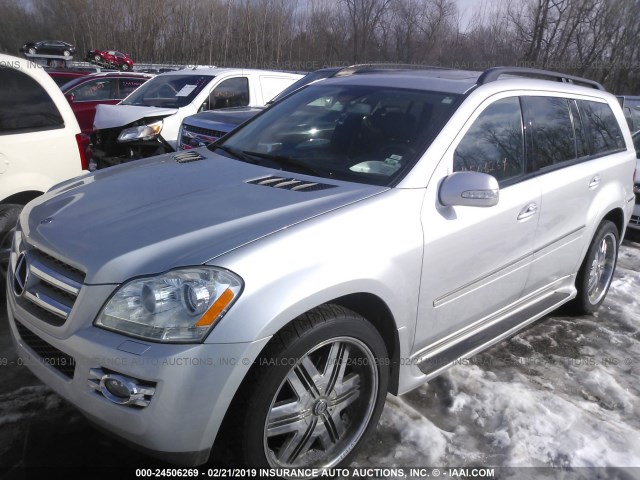 4JGBF71E77A146518 - 2007 MERCEDES-BENZ GL 450 4MATIC SILVER photo 2