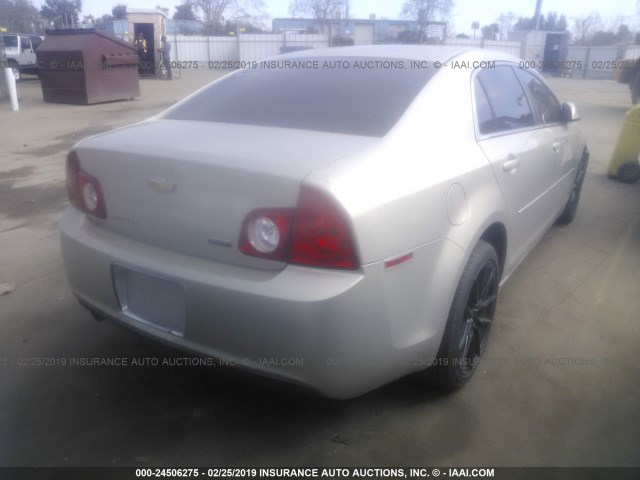 1G1ZC5E0XAF197870 - 2010 CHEVROLET MALIBU 1LT 金色 照片 4