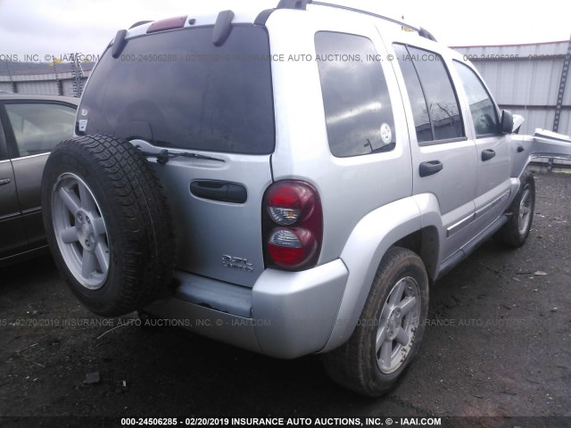 1J4GL58K55W597590 - 2005 JEEP LIBERTY LIMITED SILVER photo 4