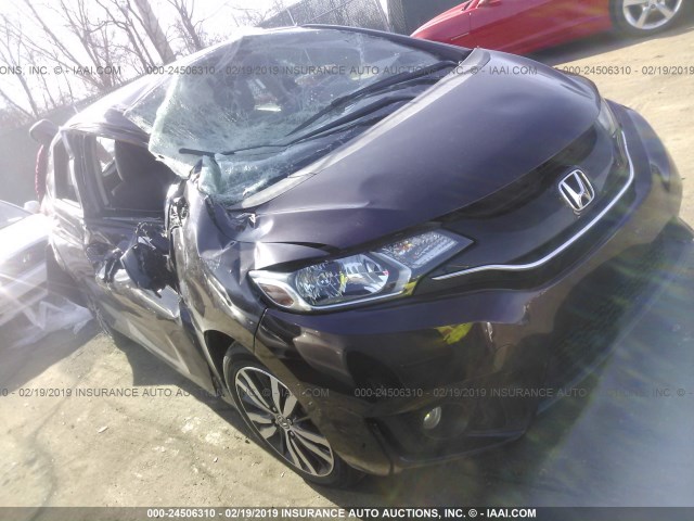 3HGGK5H89FM747572 - 2015 HONDA FIT EX/EXL PURPLE photo 1