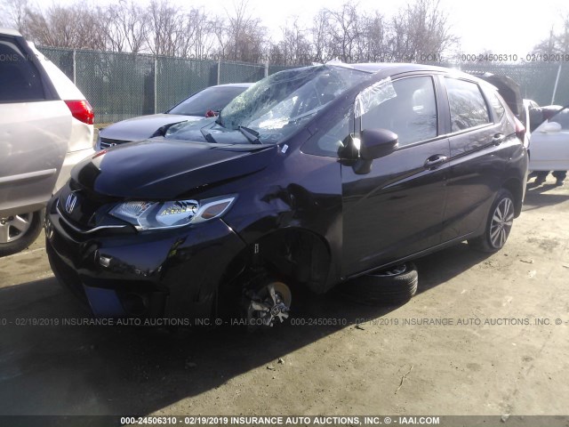 3HGGK5H89FM747572 - 2015 HONDA FIT EX/EXL PURPLE photo 2