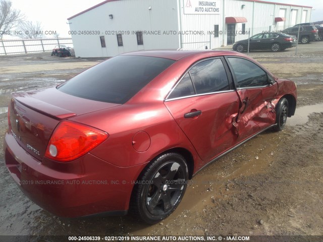 1G2ZG57B694190985 - 2009 PONTIAC G6 MAROON photo 4