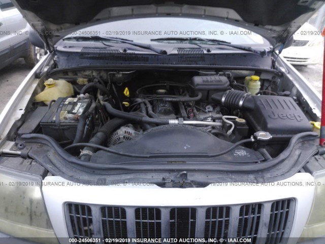 1J4GX48S14C302659 - 2004 JEEP GRAND CHEROKEE LAREDO/COLUMBIA/FREEDOM 银色 照片 10