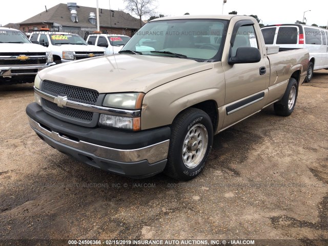 1GCEC14X55Z283041 - 2005 CHEVROLET SILVERADO C1500 GOLD photo 2