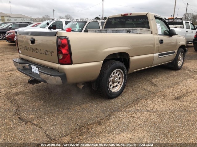 1GCEC14X55Z283041 - 2005 CHEVROLET SILVERADO C1500 GOLD photo 4