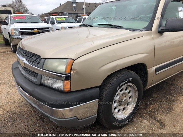 1GCEC14X55Z283041 - 2005 CHEVROLET SILVERADO C1500 GOLD photo 6