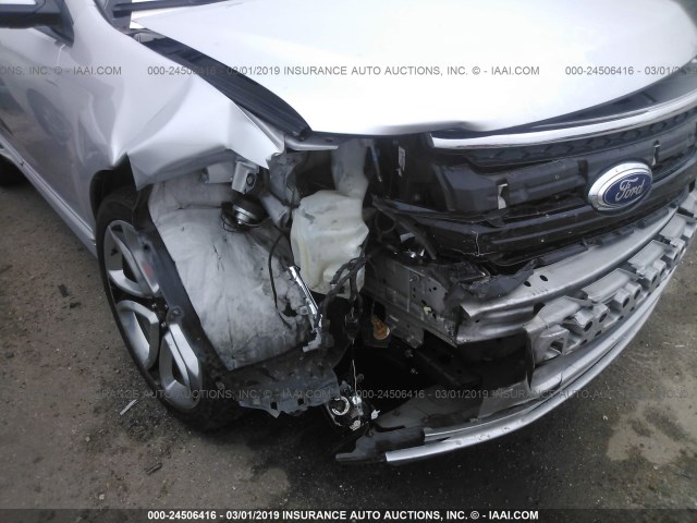 2FMDK3AK3DBC73950 - 2013 FORD EDGE SPORT SILVER photo 6