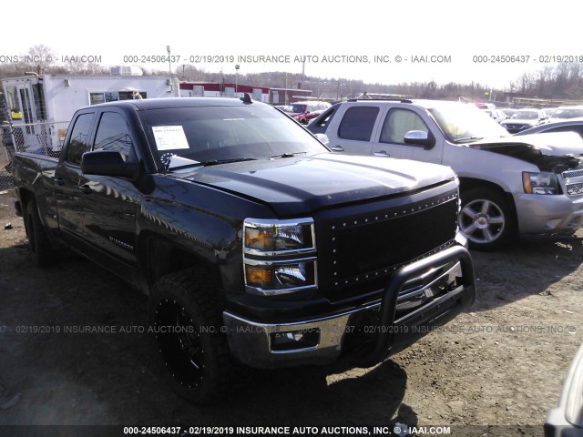 1GCVKREC0FZ241763 - 2015 CHEVROLET SILVERADO K1500 LT BLACK photo 1