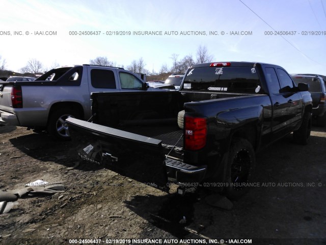 1GCVKREC0FZ241763 - 2015 CHEVROLET SILVERADO K1500 LT BLACK photo 4