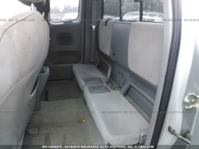 5TEUU42N56Z221723 - 2006 TOYOTA TACOMA ACCESS CAB SILVER photo 8