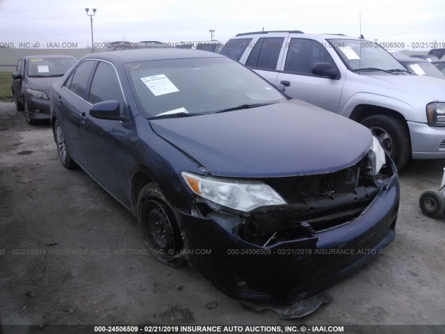 4T4BF1FK9ER393116 - 2014 TOYOTA CAMRY L/SE/LE/XLE BLUE photo 1