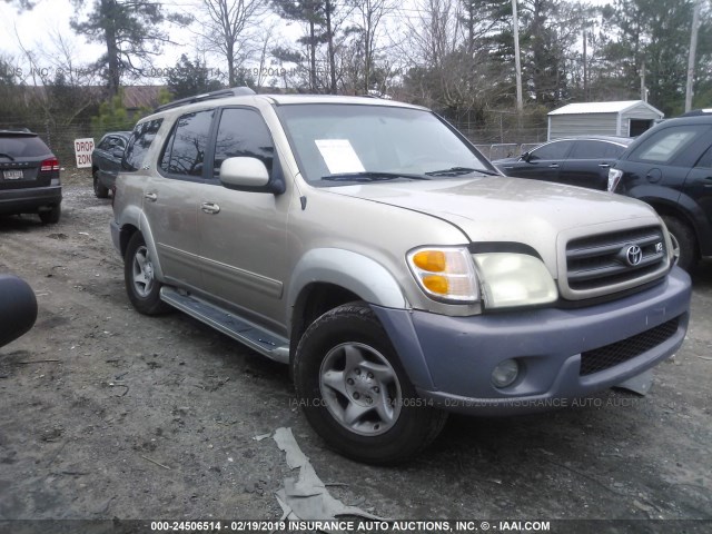 5TDZT34A52S134490 - 2002 TOYOTA SEQUOIA SR5 GOLD photo 1