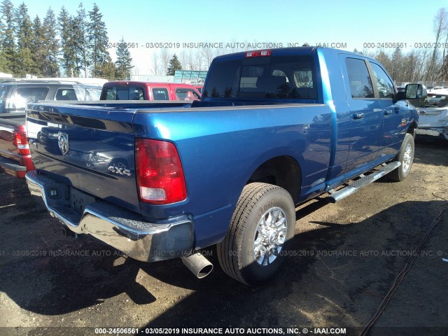 3D73Y3HL6AG139249 - 2010 DODGE RAM 3500 BLUE photo 4