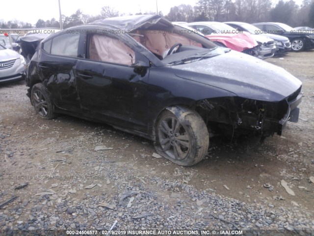 5NPD84LF4JH230291 - 2018 HYUNDAI ELANTRA SEL/VALUE/LIMITED BLACK photo 1