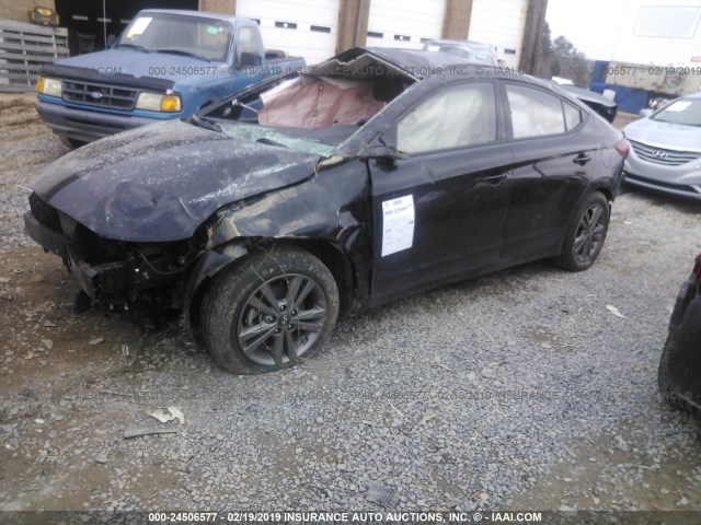 5NPD84LF4JH230291 - 2018 HYUNDAI ELANTRA SEL/VALUE/LIMITED BLACK photo 2