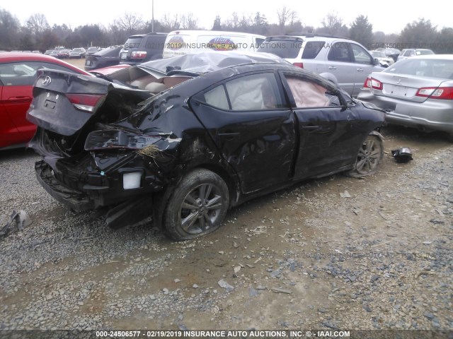 5NPD84LF4JH230291 - 2018 HYUNDAI ELANTRA SEL/VALUE/LIMITED BLACK photo 4