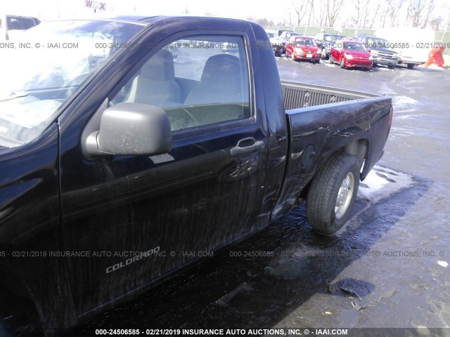 1GCCS148258291414 - 2005 CHEVROLET COLORADO BLACK photo 6