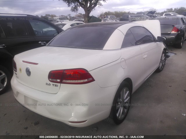 WVWBW7AH5CV009109 - 2012 VOLKSWAGEN EOS KOMFORT WHITE photo 4