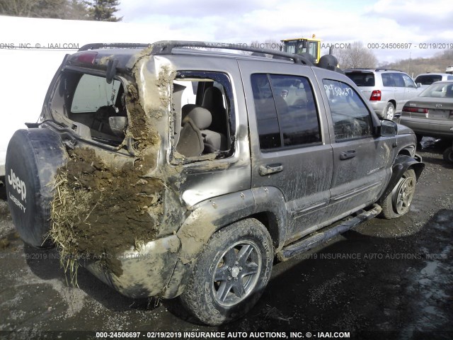 1J4GL38K32W366848 - 2002 JEEP LIBERTY RENEGADE GOLD photo 4