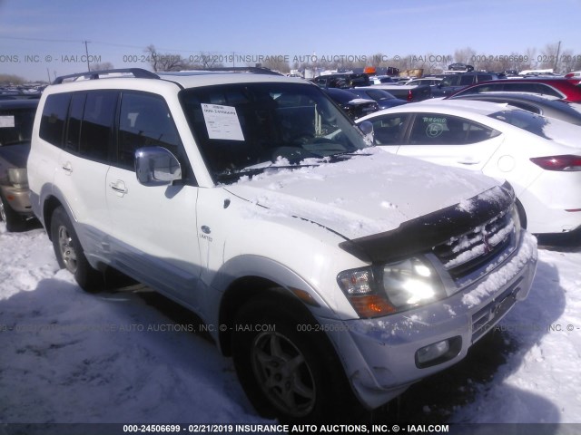 JA4MW51R01J031409 - 2001 MITSUBISHI MONTERO LIMITED WHITE photo 1