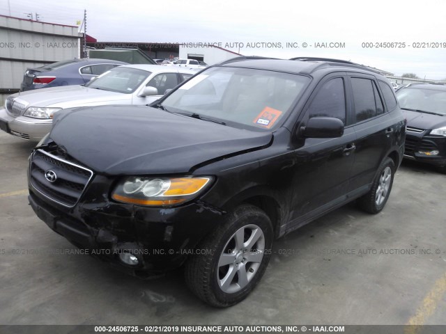 5NMSH13E89H303460 - 2009 HYUNDAI SANTA FE SE/LIMITED BLACK photo 2