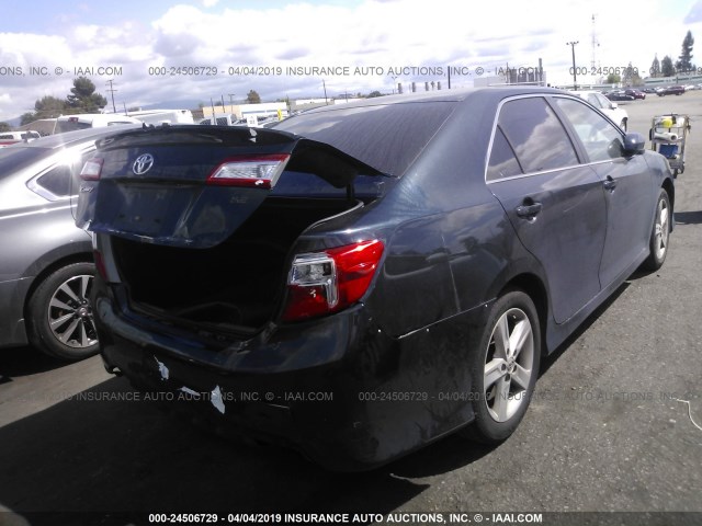 4T1BF1FK4EU442197 - 2014 TOYOTA CAMRY L/SE/LE/XLE ლურჯი ფოტო 4