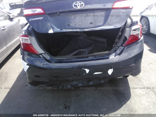 4T1BF1FK4EU442197 - 2014 TOYOTA CAMRY L/SE/LE/XLE ლურჯი ფოტო 6