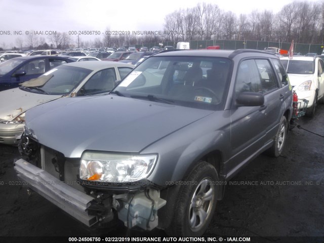 JF1SG636X7H717417 - 2007 SUBARU FORESTER 2.5X/SPORTS 2.5X GRAY photo 2