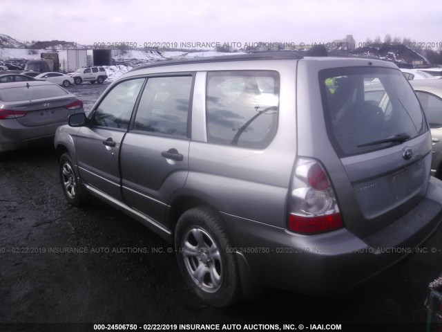 JF1SG636X7H717417 - 2007 SUBARU FORESTER 2.5X/SPORTS 2.5X GRAY photo 3