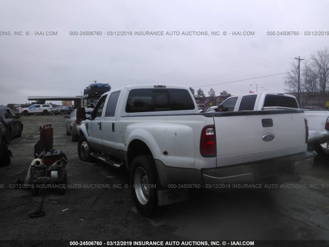 1FTXW42R38ED68736 - 2008 FORD F450 SUPER DUTY WHITE photo 3