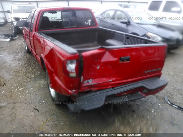 1GCCS19W328175433 - 2002 CHEVROLET S TRUCK S10 RED photo 3