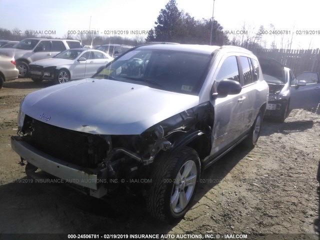 1J4NT1FA9BD286651 - 2011 JEEP COMPASS SPORT SILVER photo 2