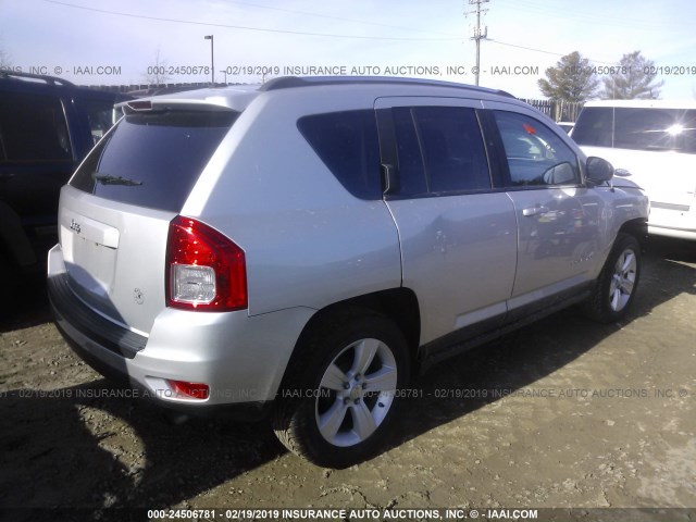 1J4NT1FA9BD286651 - 2011 JEEP COMPASS SPORT SILVER photo 4