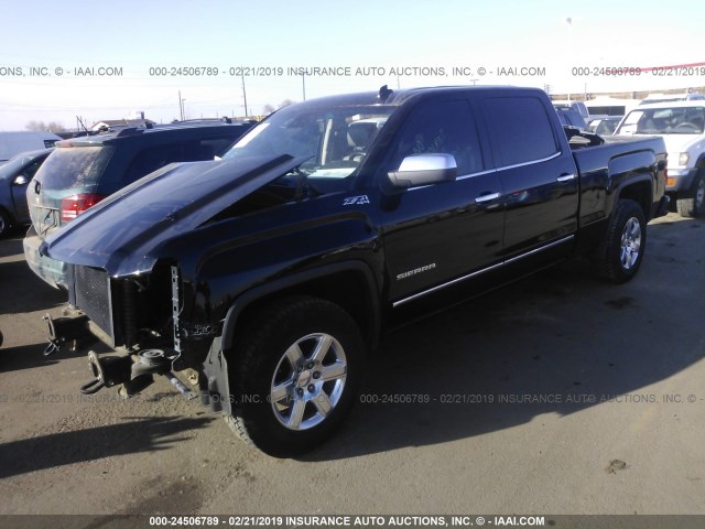 3GTU2VEC4EG170599 - 2014 GMC SIERRA K1500 SLT BLACK photo 2