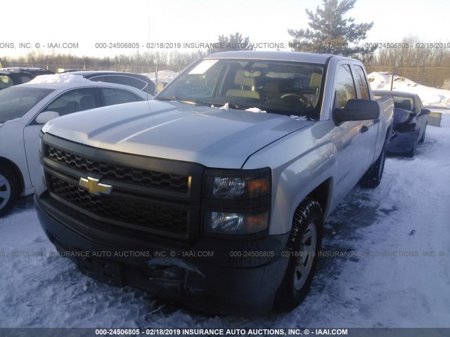 1GCRCPEH6EZ373018 - 2014 CHEVROLET SILVERADO C1500 SILVER photo 2