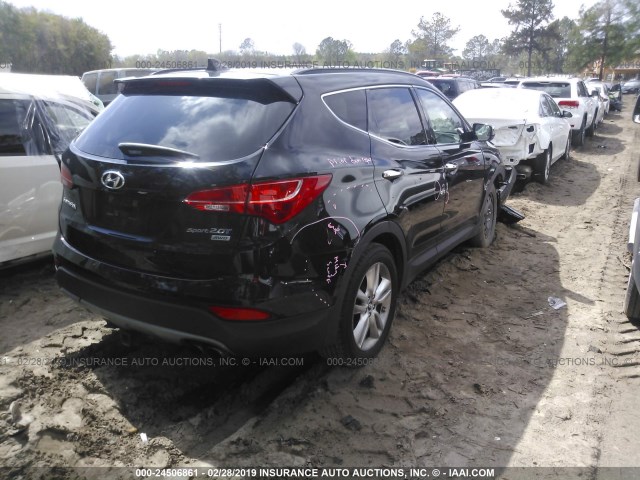 5XYZUDLA9DG077344 - 2013 HYUNDAI SANTA FE SPORT  BLACK photo 4