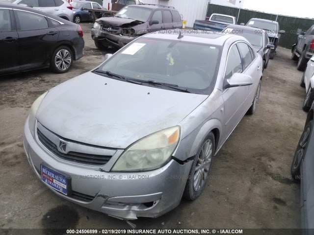 1G8ZV57768F175090 - 2008 SATURN AURA XR SILVER photo 2