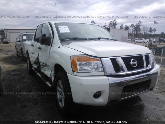 1N6BA07D79N317687 - 2009 NISSAN TITAN XE/SE/LE WHITE photo 1