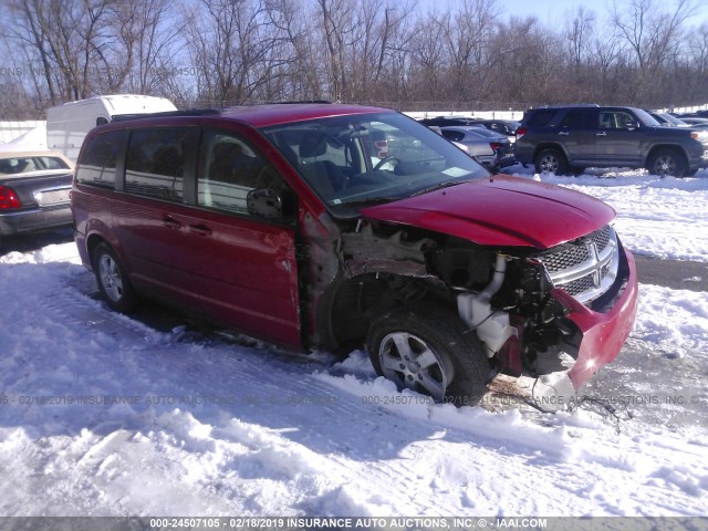 2C4RDGCG3CR356630 - 2012 DODGE GRAND CARAVAN SXT RED photo 1