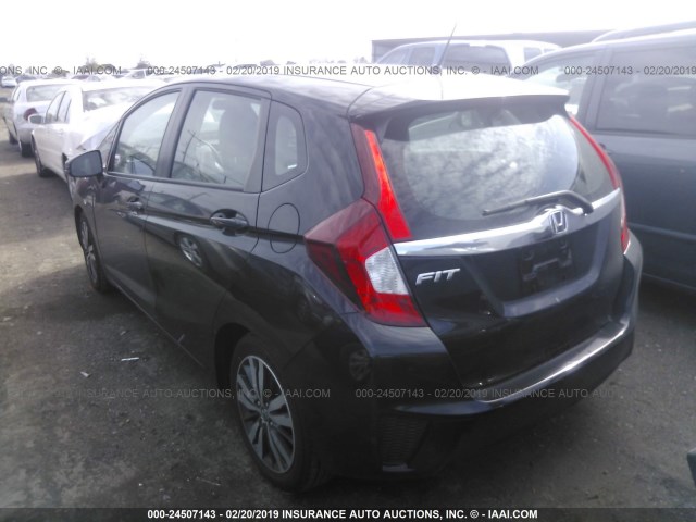 3HGGK5H81FM705154 - 2015 HONDA FIT EX/EXL BLACK photo 3