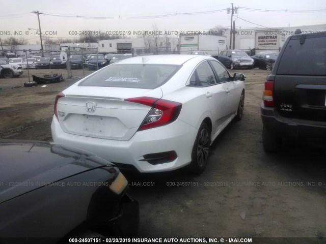 19XFC1F72GE224187 - 2016 HONDA CIVIC EXL WHITE photo 4