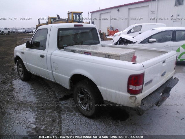 1FTYR10D98PB12896 - 2008 FORD RANGER WHITE photo 3