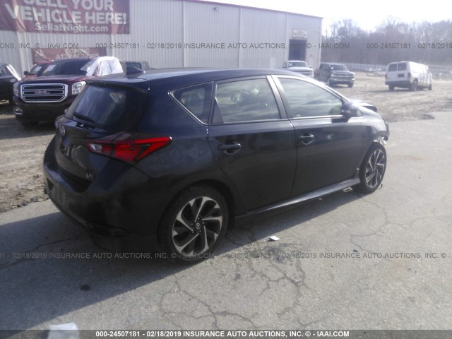 JTNKARJE1GJ500382 - 2016 TOYOTA SCION IM BLACK photo 4