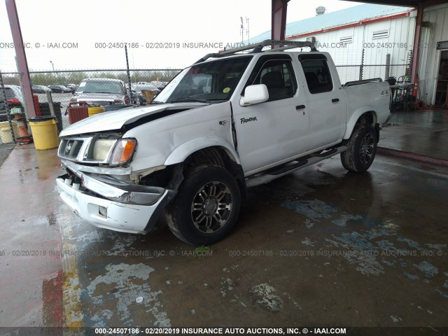 1N6ED27Y5YC362835 - 2000 NISSAN FRONTIER CREW CAB XE/CREW CAB SE WHITE photo 2