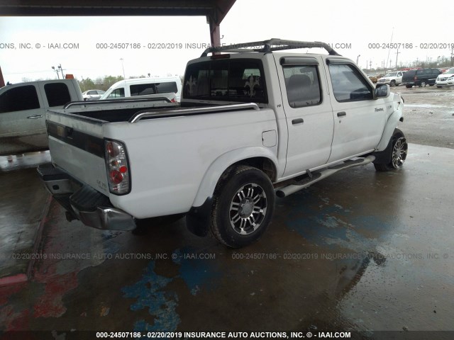 1N6ED27Y5YC362835 - 2000 NISSAN FRONTIER CREW CAB XE/CREW CAB SE WHITE photo 4